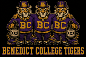 Benedict College Tigers Three-Tiger Graphic