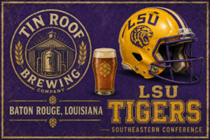 LSU Tigers Fine Root Brewing Company Baton Rouge Wall Art