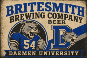 Britesmith Brewing Company Daemen University Wildcat Wall Art