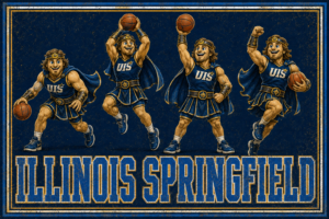 Illinois Springfield Basketball Heroes Vintage-Style Wall Art