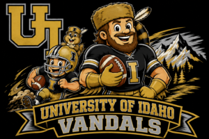 University of Idaho Vandals Football Mountain Graphic