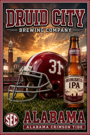 Druid City Brewing Company Alabama Crimson Tide Wall Art