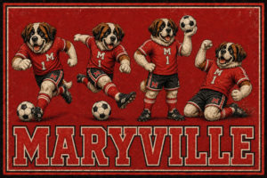 Maryville Soccer Dogs Vintage-Style Wall Art