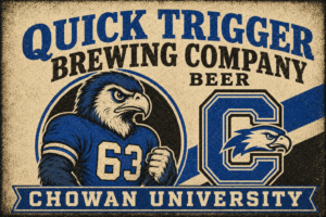 Quick Trigger Brewing Company Chowan University Eagle Wall Art
