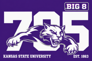 Kansas State Wildcats Big 8 Purple Wall Art