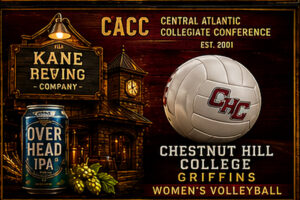 Chestnut Hill Griffins Women's Volleyball Vintage-Style Wall Art
