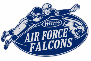 Air Force Falcons Football Player and Falcon Graphic