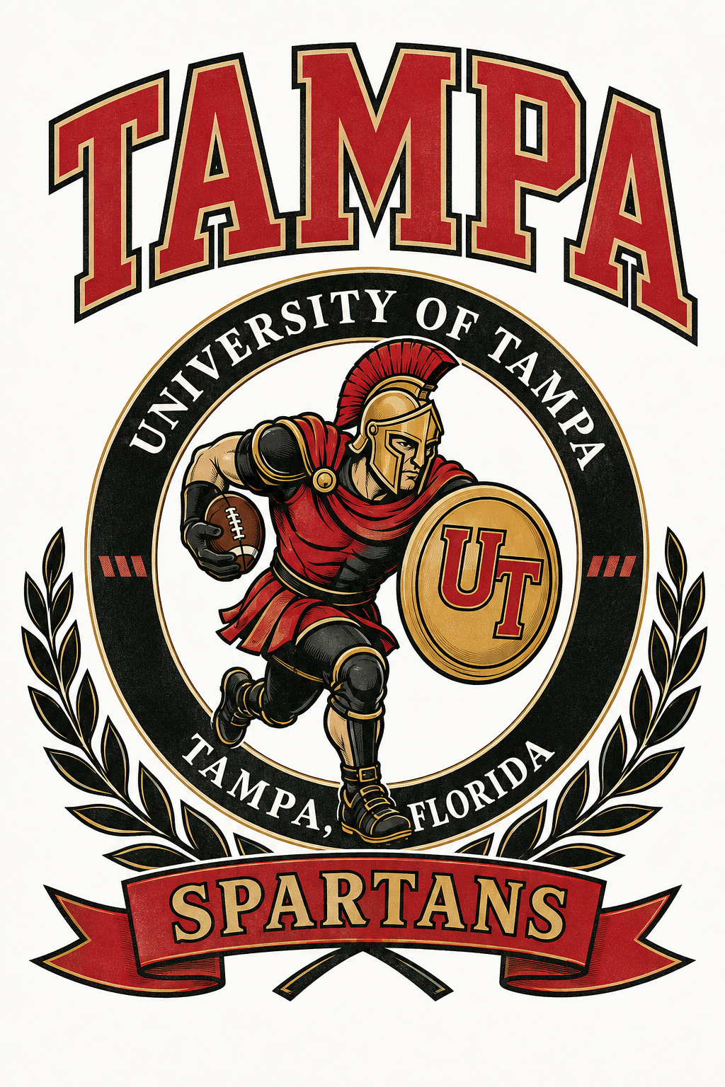 University of Tampa Spartans Roman Warrior Wall Art