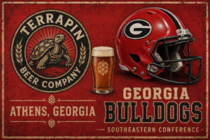 Vintage-Style Georgia Bulldogs Terrapin Beer Wall Art Print