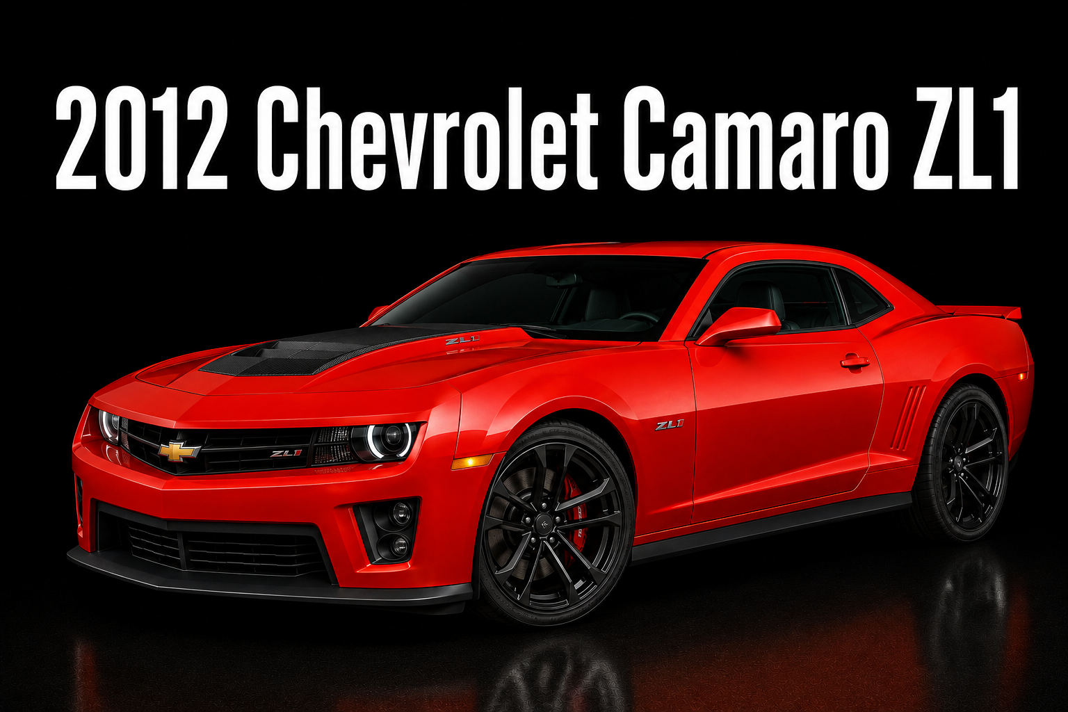 2012 Chevrolet Camaro ZL1 Red Sports Car Wall Art