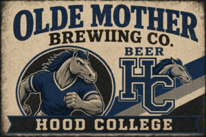 Olde Mother Brewing Co. Hood College Horse Beer Sign