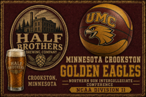 UMC Minnesota Crookston Golden Eagles Half Brothers Wall Art