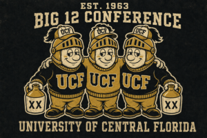 UCF Big 12 Knights Vintage-Style Graphic