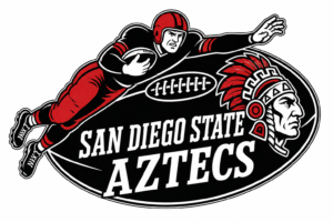 San Diego State Aztecs Football Retro Graphic Wall Art