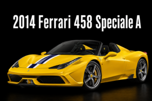 2014 Ferrari 458 Speciale A Yellow Sports Car Wall Art