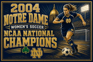 2004 Notre Dame Women's Soccer Champions Wall Art