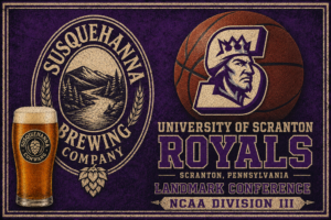 University of Scranton Royals Basketball Brewing Wall Art
