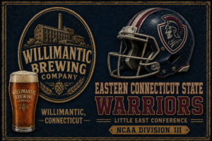 Eastern Connecticut State Warriors Brewing Company Vintage Wall Art