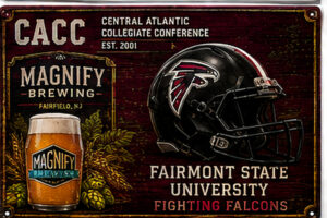 Fairmont State Fighting Falcons Football Wall Sign