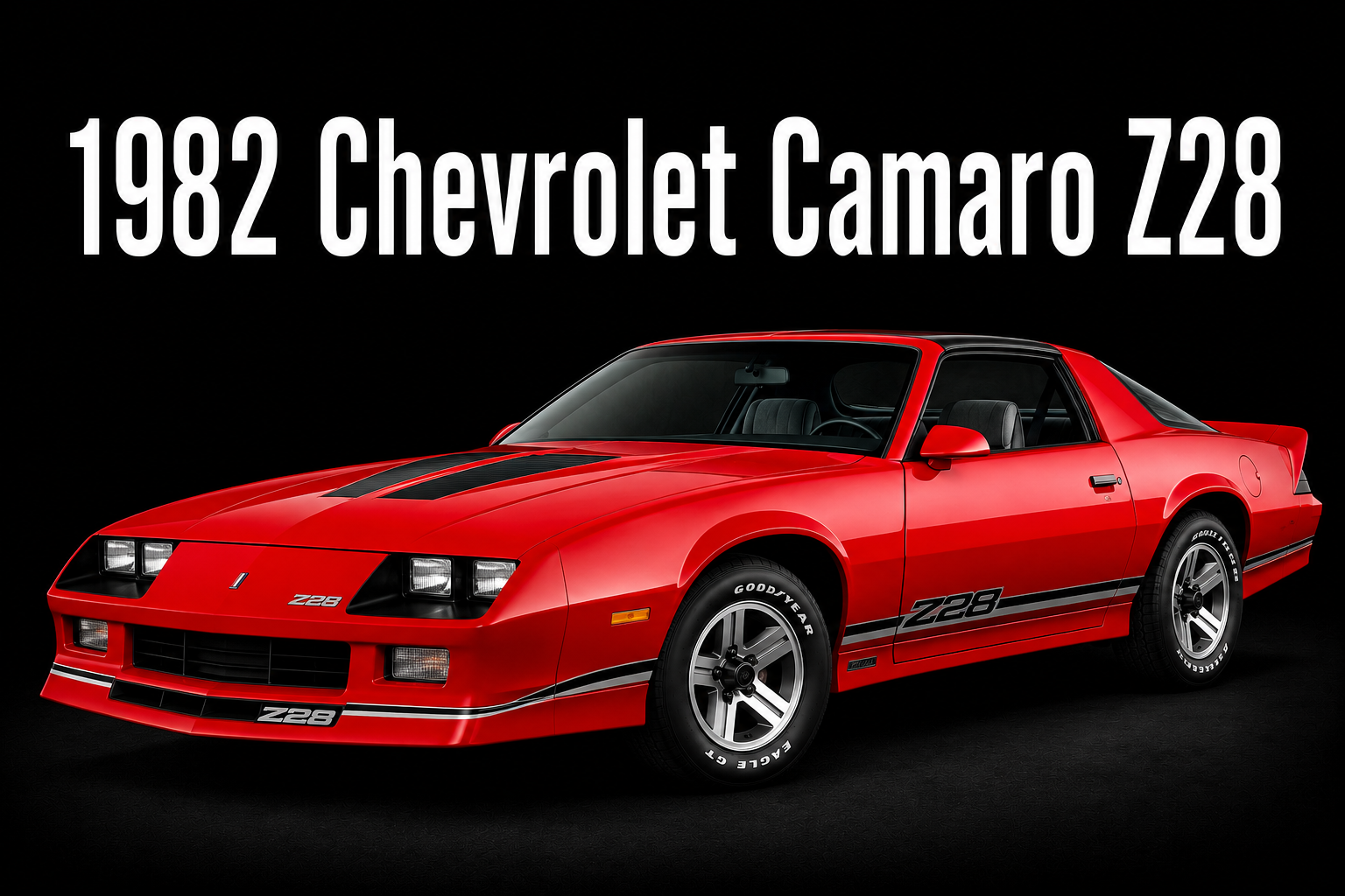 1982 Chevrolet Camaro Z28 Red Sports Car Wall Art