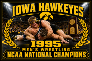 Iowa Hawkeyes 1995 Men's Wrestling Champions Poster
