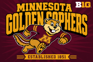 Minnesota Golden Gophers Big Ten Retro Graphic Wall Art