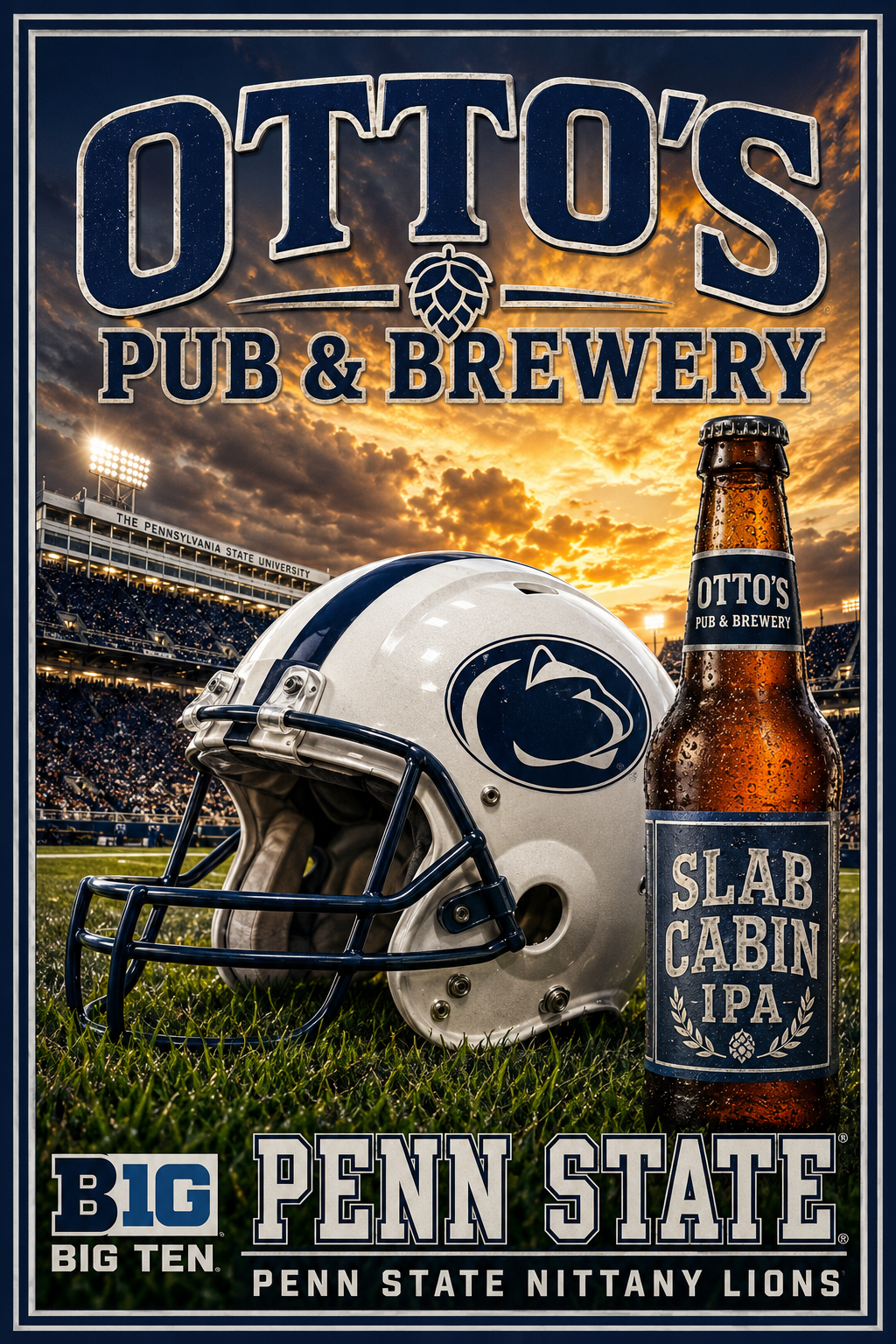 Penn State Football Otto’s Pub & Brewery Wall Art