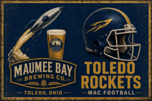 Maumee Bay Brewing Co. Toledo Rockets Football Wall Art
