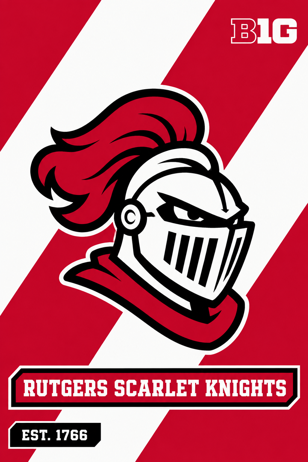 Rutgers Scarlet Knights Big Knight Graphic Wall Art
