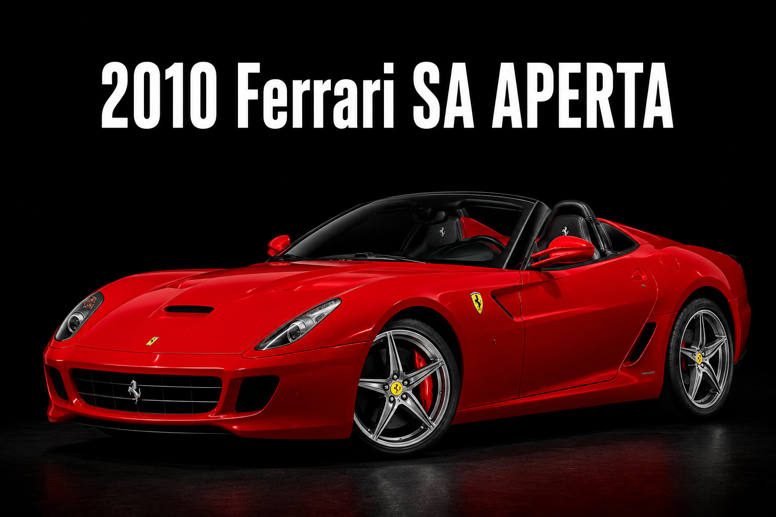 2010 Ferrari SA Aperta Red Sports Car Poster