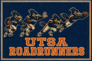 UTSA Roadrunners Football Vintage-Style Wall Art