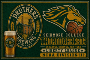 Skidmore Thoroughbreds Green and Gold College Wall Art