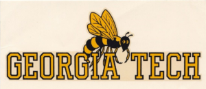 Georgia Tech Yellow Jacket Block Letter Wall Art Print