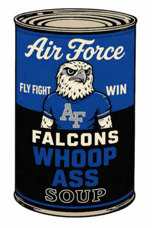 Air Force Falcons Whoop Ass Soup Can Graphic Sign