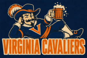 Virginia Cavaliers Cavalier Beer Mug Design