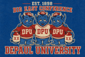 DePaul University Big East Conference Blue Demon Graphic