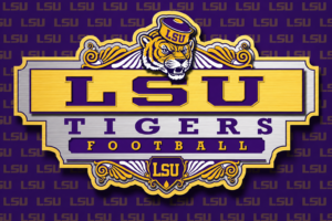 LSU Tigers Football Tiger Decorative Sign