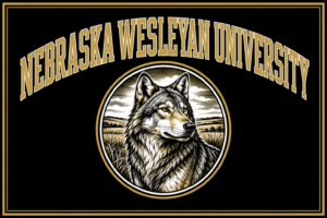 Nebraska Wesleyan University Wolf Design Wall Art