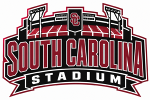 South Carolina Stadium Red Black Graphic Wall Art