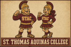 St. Thomas Aquinas College Roman Knight Couple Wall Art