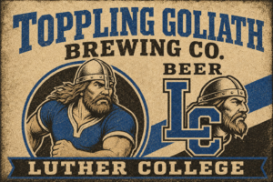 Toppling Goliath Brewing Co. Beer Luther College Wall Art