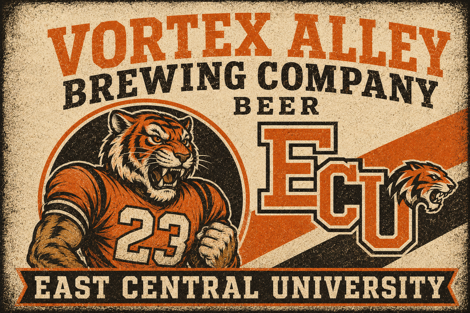 Vortex Alley Brewing Company Tiger Beer Wall Art