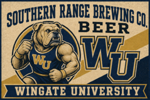 Southern Range Brewing Co. Bulldog Wingate University Wall Art