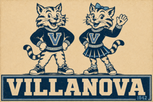 Villanova Wildcats Vintage-Style VILLANOVA 1842 Wall Art