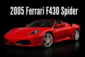 2005 Ferrari F430 Spider Red Sports Car Wall Art