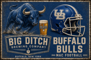 Buffalo Bulls Big Ditch Brewing Vintage-Style Wall Art