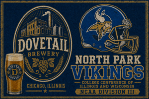 Dovetail Brewery North Park Vikings Chicago Wall Art