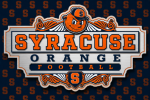 Syracuse Orange Football Decorative Wall Sign