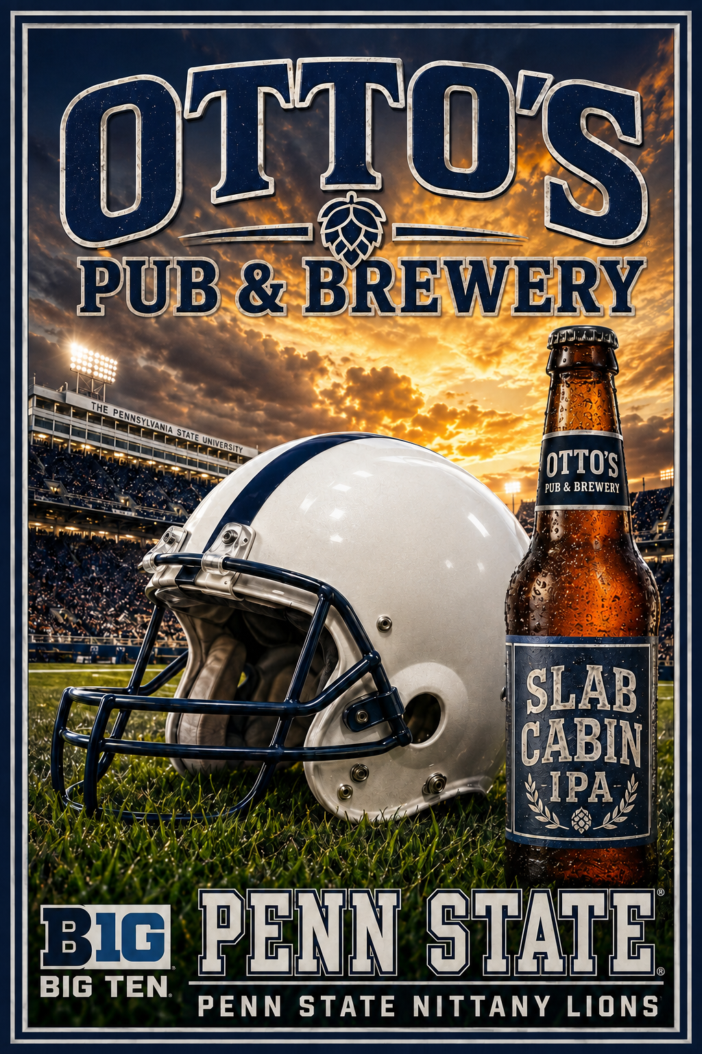Otto’s Pub & Brewery Penn State Football Wall Art