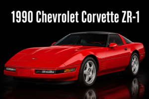 1990 Chevrolet Corvette ZR-1 Red Sports Car Wall Art